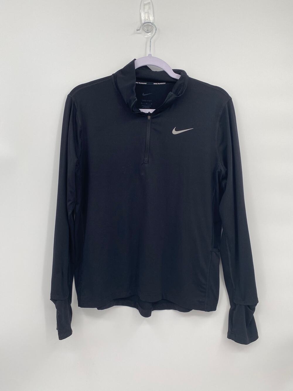 Nike Element Dri-Fit Half-Zip Women’s Running Top CU3220-010 Black Size M